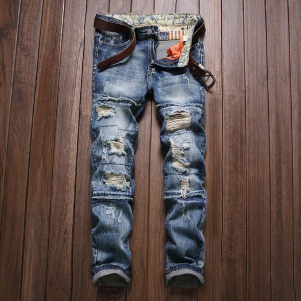 2020 summer new fashion ripped jeans men denim straight regular fit distressed jeans trousers blue size 28 to 38
2020 summer new fashion ripped jeans men denim straight regular fit distressed jeans trousers blue size 28 to 38