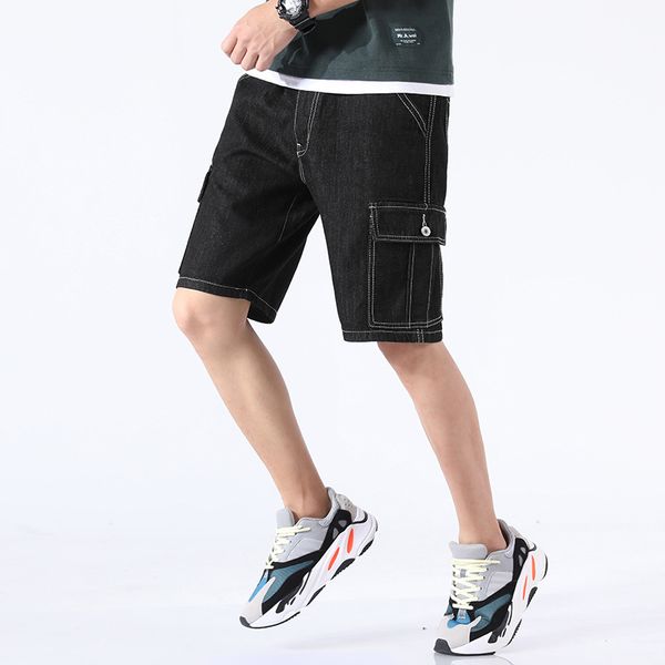 popular brand jeans men's fifth pants workwear loose straight street hip hop style casual versatile bags shorts, Blue
popular brand jeans men's fifth pants workwear loose straight street hip hop style casual versatile bags shorts, Blue