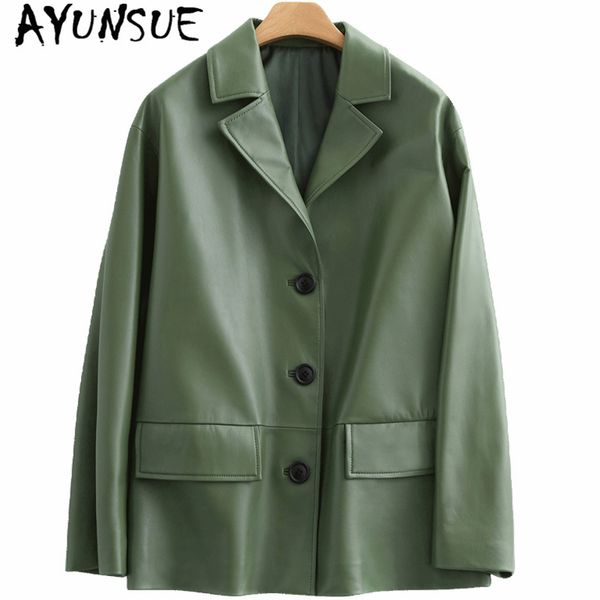 ayunsue 2019 autumn genuine leather jacket women pockets casual female jacket natural sheepskin coat chaqueta mujer b19d01205, Black
ayunsue 2019 autumn genuine leather jacket women pockets casual female jacket natural sheepskin coat chaqueta mujer b19d01205, Black