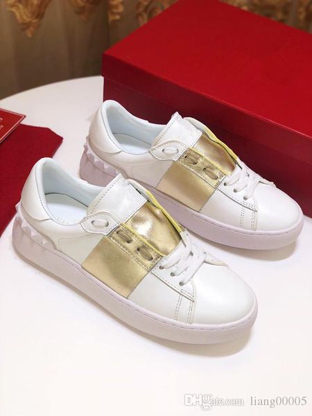 2019 luxury popular leather casual shoes women men designer sneakers shoes fashion leather lace up shoe mixed color with, Black
2019 luxury popular leather casual shoes women men designer sneakers shoes fashion leather lace up shoe mixed color with, Black