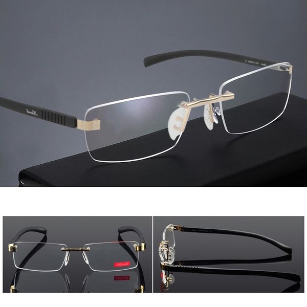 zerosun rimless eyeglasses men gold glasses frame man 9g spectacles for male prescription eyewear, Black
zerosun rimless eyeglasses men gold glasses frame man 9g spectacles for male prescription eyewear, Black