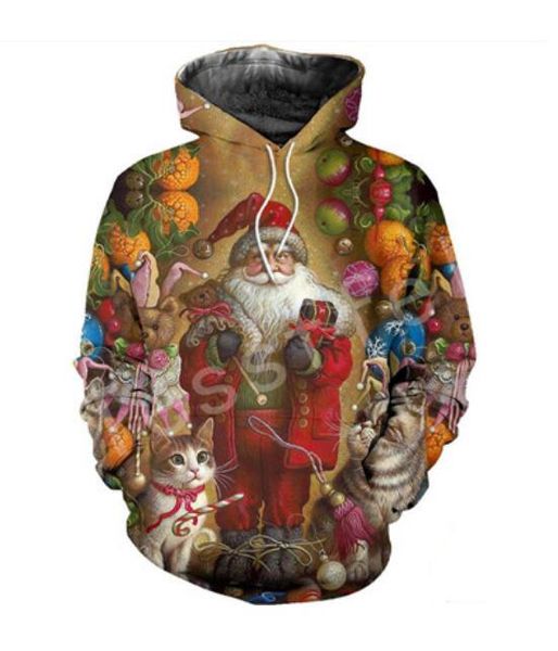 wholesale-new fashion cool sweatshirt hoodies 3d print mens womens casual santa claus style streetwear clothes, Black
wholesale-new fashion cool sweatshirt hoodies 3d print mens womens casual santa claus style streetwear clothes, Black
