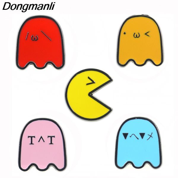 p4265 dongmanli jewelry funny cute pac-man enamel pins metal cute collar pins and brooches brooch lapel pin badge, Gray
p4265 dongmanli jewelry funny cute pac-man enamel pins metal cute collar pins and brooches brooch lapel pin badge, Gray
