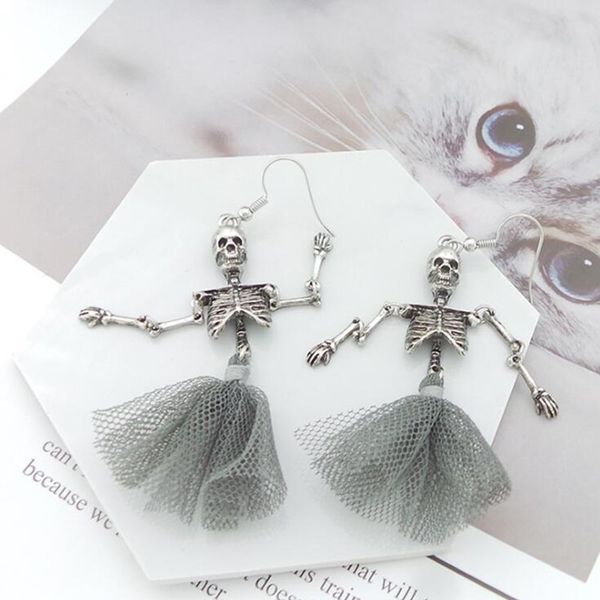 timlee e001 new originality retro exaggeration skeleton gauze skirt metal dangle earrings,fashion accessories wholesale, Silver
timlee e001 new originality retro exaggeration skeleton gauze skirt metal dangle earrings,fashion accessories wholesale, Silver