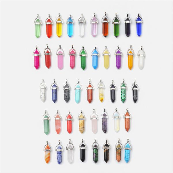 2019 10pcs/lot natural stone diamond pendant with necklace european and american style sweater chain crystal hexagonal, Silver
2019 10pcs/lot natural stone diamond pendant with necklace european and american style sweater chain crystal hexagonal, Silver
