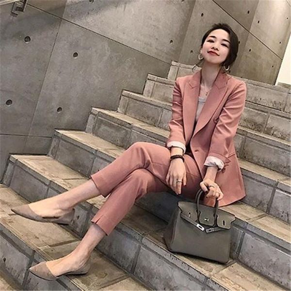 ol two piece sets casual solid women sets pant suits notched collar solid blazer jacket pencil pant female suit spring 2019, White
ol two piece sets casual solid women sets pant suits notched collar solid blazer jacket pencil pant female suit spring 2019, White