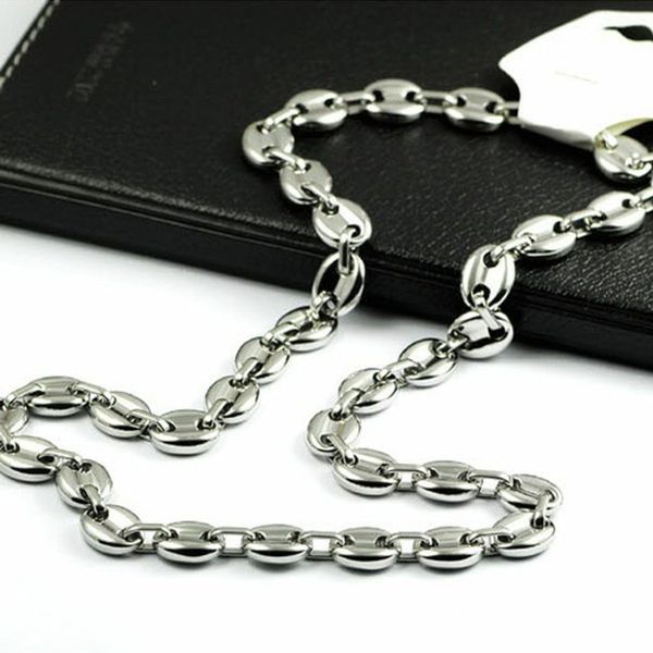 popular mens link chain stainless steel 11mm men's coffee bean chain necklace bracelet silver mens womens necklace 7-40inch
popular mens link chain stainless steel 11mm men's coffee bean chain necklace bracelet silver mens womens necklace 7-40inch