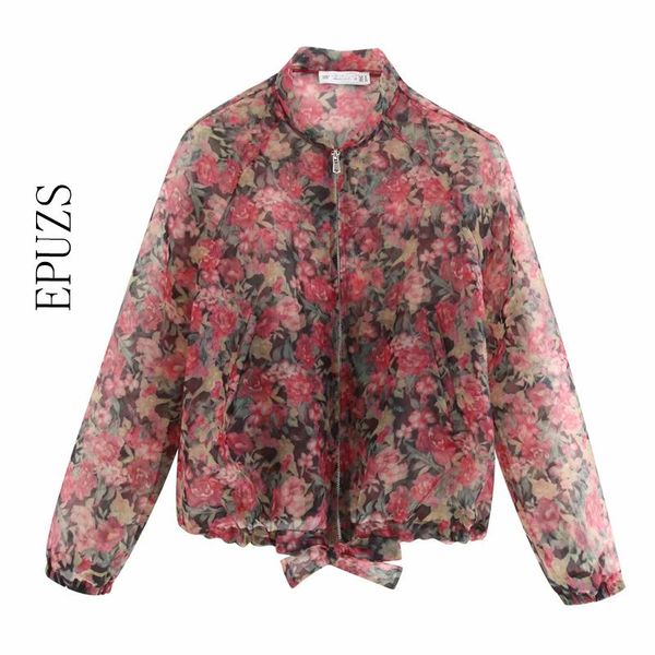 autumn floral print long sleeved women's windbreaker women's thin transparent jackets oversized coats streetwear casual outwear, Black;brown
autumn floral print long sleeved women's windbreaker women's thin transparent jackets oversized coats streetwear casual outwear, Black;brown