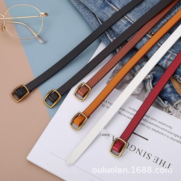 women women's women's narrow women's's casual all-match simple thin belt needle-cowhide decorative jumpsuit belt narrow, Black;brown
women women's women's narrow women's's casual all-match simple thin belt needle-cowhide decorative jumpsuit belt narrow, Black;brown