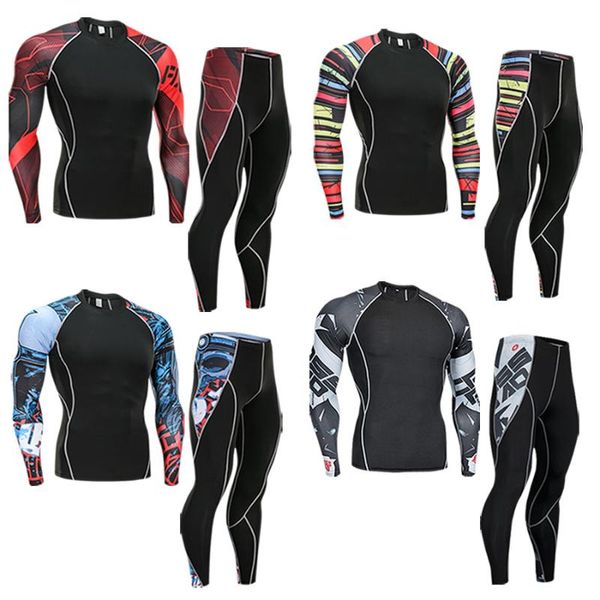 men's clothing compression men's t-shirt + leggings rashguard set long-sleeved for fitness male tracksuit thermal underwear, Black;blue
men's clothing compression men's t-shirt + leggings rashguard set long-sleeved for fitness male tracksuit thermal underwear, Black;blue