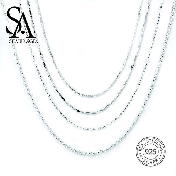 sa silverage s925 серебряное ожерелье 1618 дюймов s925 стерлингового серебра аксессуары цепи соответствующие красивые ожерелья подвески пост, Silver
sa silverage s925 серебряное ожерелье 1618 дюймов s925 стерлингового серебра аксессуары цепи соответствующие красивые ожерелья подвески пост, Silver