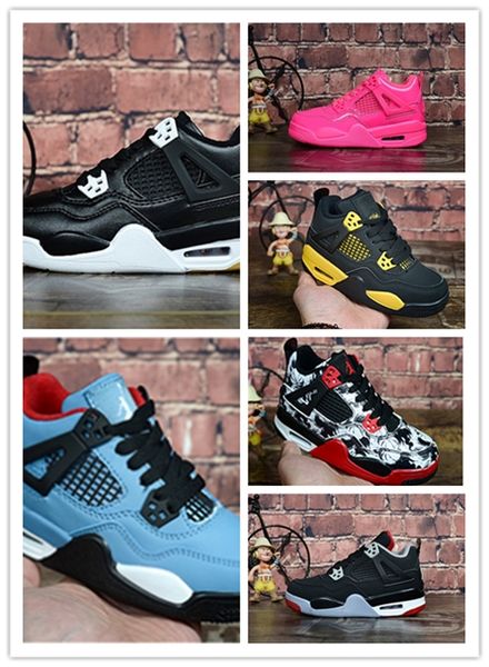 2020 designer- new shoes 4 children basketball shoes boys and girls kids 4s sports basketball sneakers shoes youth sneakers size 28-35, Black
2020 designer- new shoes 4 children basketball shoes boys and girls kids 4s sports basketball sneakers shoes youth sneakers size 28-35, Black