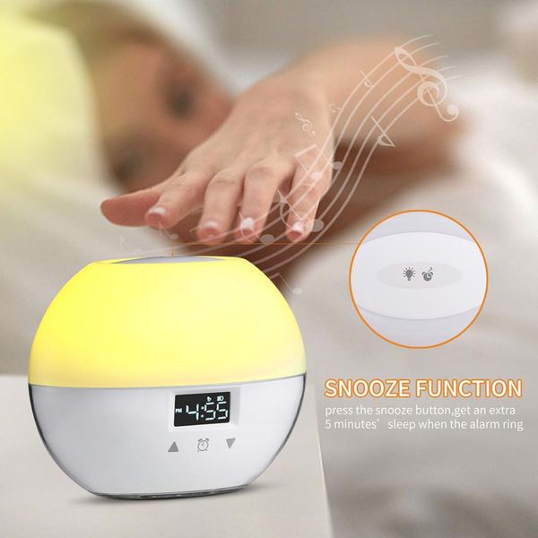 upgraded smart wake-up light 9 colors sunrise alarm clock suitable for children sunrise simulation sleep mode night light 1pcs
upgraded smart wake-up light 9 colors sunrise alarm clock suitable for children sunrise simulation sleep mode night light 1pcs