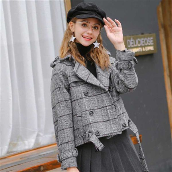 wavsiyier vintage grey elegant coat jacket female women autumn winter coat 2020 korean plaid cropped outwear double breasted new, Black
wavsiyier vintage grey elegant coat jacket female women autumn winter coat 2020 korean plaid cropped outwear double breasted new, Black