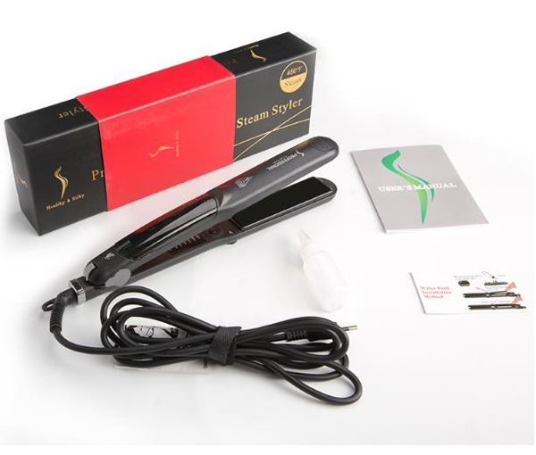 professional designer steam hair straightener with argan oil infusion steam flat iron ceramic vapor fast heating iron, Black
professional designer steam hair straightener with argan oil infusion steam flat iron ceramic vapor fast heating iron, Black
