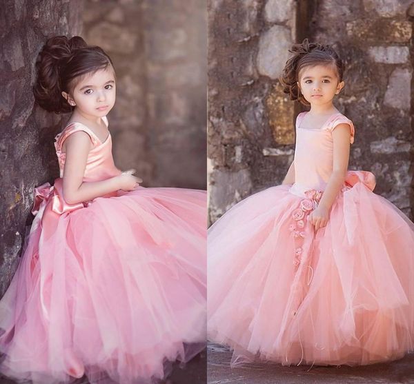 blush pink drop waist designer kids' dresses tulle square neck cap sleeves handmade flower bow sash kids party gowns, White;blue
blush pink drop waist designer kids' dresses tulle square neck cap sleeves handmade flower bow sash kids party gowns, White;blue