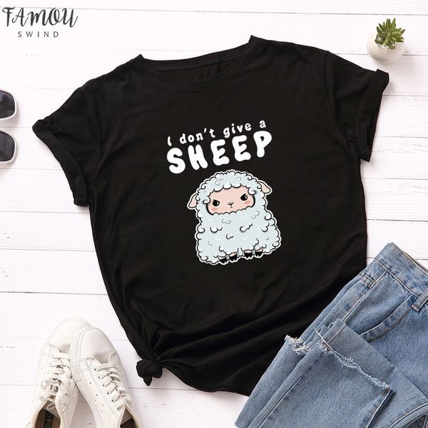 s 5xl plus size t shirt cute sheep print t shirt 100% cotton letter women loose casual cartoon tee shirt, White
s 5xl plus size t shirt cute sheep print t shirt 100% cotton letter women loose casual cartoon tee shirt, White