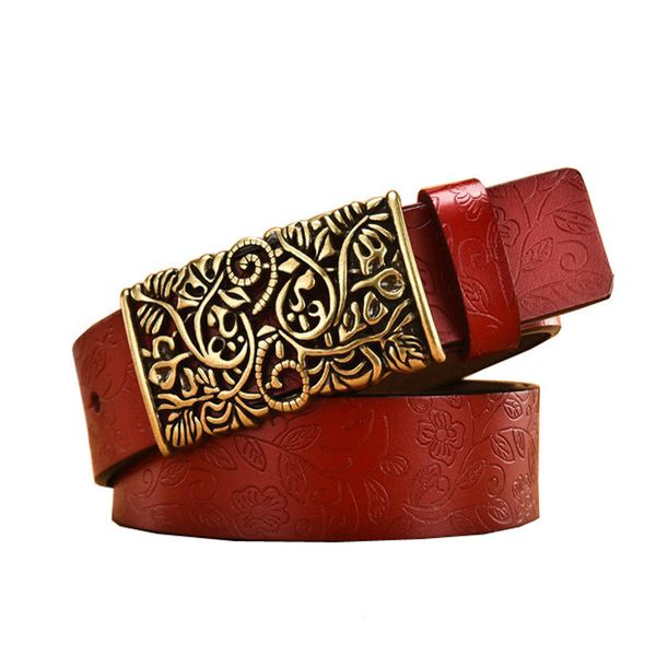 genuine cowskin leather belts for women carved design retro metal women strap female belts cintos ceinture, Black;brown
genuine cowskin leather belts for women carved design retro metal women strap female belts cintos ceinture, Black;brown