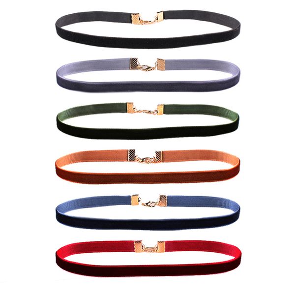 new fashion 6 pcs/pack colorful velvet strip choker necklace retro gothic collar necklace for women girls punk jewelry, Golden;silver
new fashion 6 pcs/pack colorful velvet strip choker necklace retro gothic collar necklace for women girls punk jewelry, Golden;silver