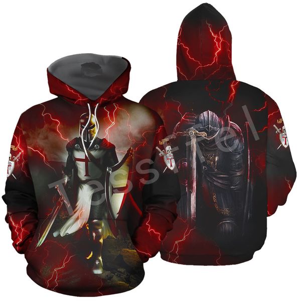 

tessffel knights templar art tracksuit 3d full printed hoodie/sweatshirt/jacket/shirts men women hip hop casual harajuku style-8, Black