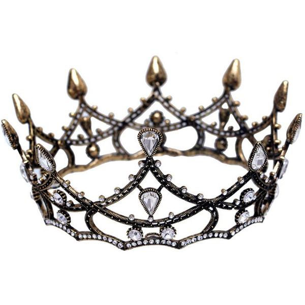 european retro baroque round bridal crown black full ring headdress wedding accessories wedding jewelry, Golden;white
european retro baroque round bridal crown black full ring headdress wedding accessories wedding jewelry, Golden;white