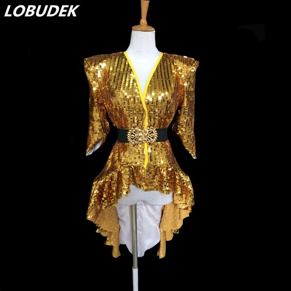 sparkling sequins 3 colors tailing jacket swallow-tailed coat european star singer dj ds costumes dance troupe jazz show costume, Black;brown
sparkling sequins 3 colors tailing jacket swallow-tailed coat european star singer dj ds costumes dance troupe jazz show costume, Black;brown
