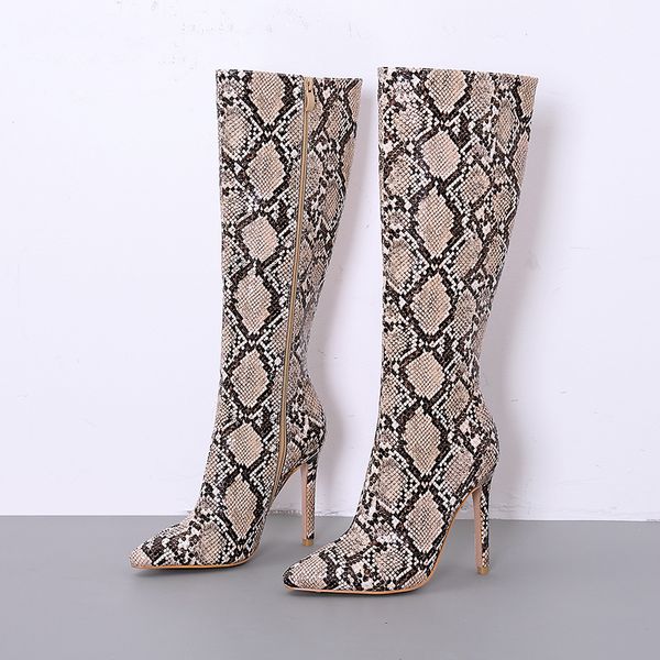 2019 women knee high boots side zipper thin high heels snakeskin riding zip boots fashion shoes female party boots pumps, Black
2019 women knee high boots side zipper thin high heels snakeskin riding zip boots fashion shoes female party boots pumps, Black