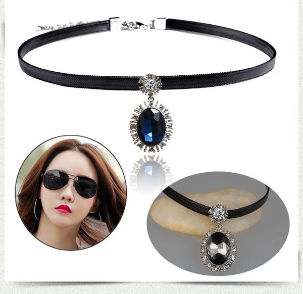 fashion designer black leather necklace luxury pendant for women bijoux colar pu statement choker clavicle necklaces party jewelry gift, Silver
fashion designer black leather necklace luxury pendant for women bijoux colar pu statement choker clavicle necklaces party jewelry gift, Silver