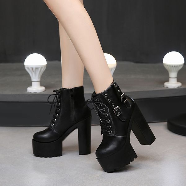 14cm high heels motorcycle woman boots muffin waterproof catwalk platform leather fashion winter martin boots white black
14cm high heels motorcycle woman boots muffin waterproof catwalk platform leather fashion winter martin boots white black