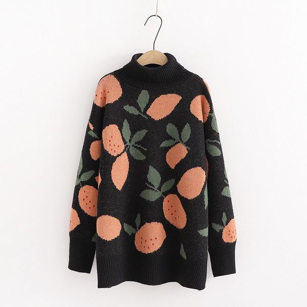 women's sweaters women casual winter warm turtlecneck sweet jumpers pull knitwear oversized sweater fruit, White;black
women's sweaters women casual winter warm turtlecneck sweet jumpers pull knitwear oversized sweater fruit, White;black
