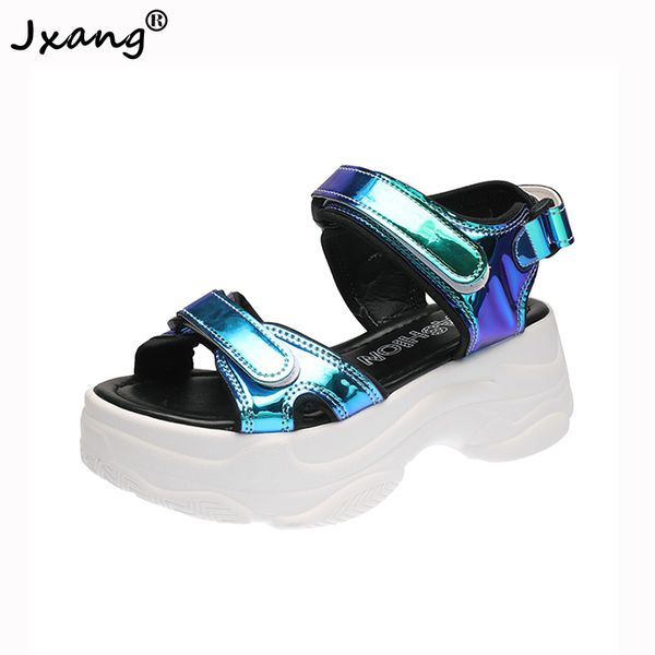 jxang women's sandals 2020 new fashion ladies casual shoes wedge heel magic belt platform shoes 5.5 cm summer sandals, Black
jxang women's sandals 2020 new fashion ladies casual shoes wedge heel magic belt platform shoes 5.5 cm summer sandals, Black