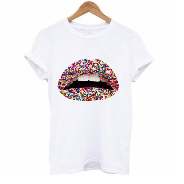 colorful lip 3d print t shirt women short sleeve o neck loose tshirt 2019 summer fashion women tee shirt, White
colorful lip 3d print t shirt women short sleeve o neck loose tshirt 2019 summer fashion women tee shirt, White