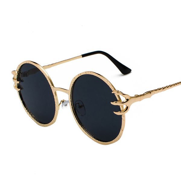 new designer claw frame steampunk sunglasses for men and women vintage gothic round glasses designer sunglasses oculos de sol, White;black
new designer claw frame steampunk sunglasses for men and women vintage gothic round glasses designer sunglasses oculos de sol, White;black
