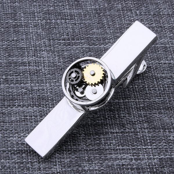 watch tie bar for men simple non-movement tie clip necktie pin wedding gift, Silver;golden
watch tie bar for men simple non-movement tie clip necktie pin wedding gift, Silver;golden