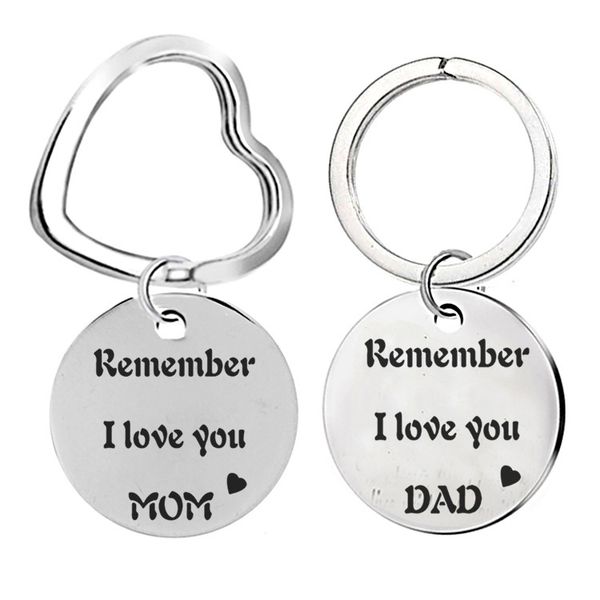 remember i love you mom/dad letter stainless steel women men keychains couple lover key chains key ring promotion celebration gift, Silver
remember i love you mom/dad letter stainless steel women men keychains couple lover key chains key ring promotion celebration gift, Silver