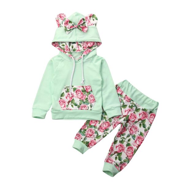 fall autumn newborn infant baby girl winter clothes floral hoodie greent pants leggings casual set, White
fall autumn newborn infant baby girl winter clothes floral hoodie greent pants leggings casual set, White