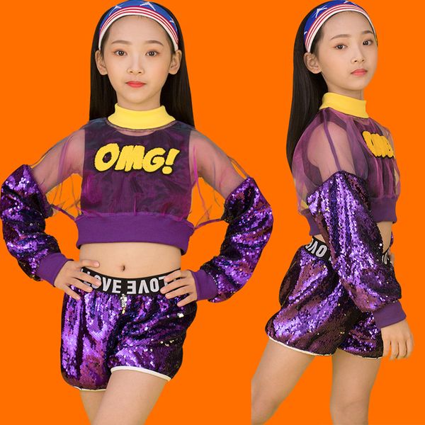 new year's day children's hip-hop costume sequins suit female jazz dance costume for girls street dance catwalk dwy3138, Black;red
new year's day children's hip-hop costume sequins suit female jazz dance costume for girls street dance catwalk dwy3138, Black;red