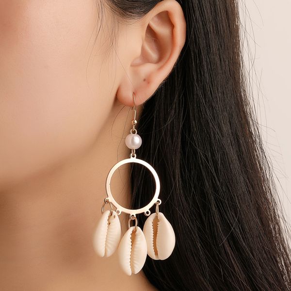 new fashion natural shell beads drop earrings trendy classic women ear jewellery pearl gold color dangle earring, Silver
new fashion natural shell beads drop earrings trendy classic women ear jewellery pearl gold color dangle earring, Silver