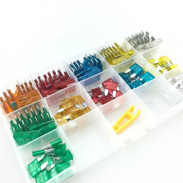car 120pcs/set auto car mini blade + standard blade type fuse assortment case + clip
car 120pcs/set auto car mini blade + standard blade type fuse assortment case + clip