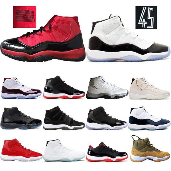 Free Shipping 11 11s Mens Basketball Shoes Concord 45 Atmosphere Grey Platinum Tint Space Jam Gym Red Designer Men Sport Sneakers US 5-13
Free Shipping 11 11s Mens Basketball Shoes Concord 45 Atmosphere Grey Platinum Tint Space Jam Gym Red Designer Men Sport Sneakers US 5-13
