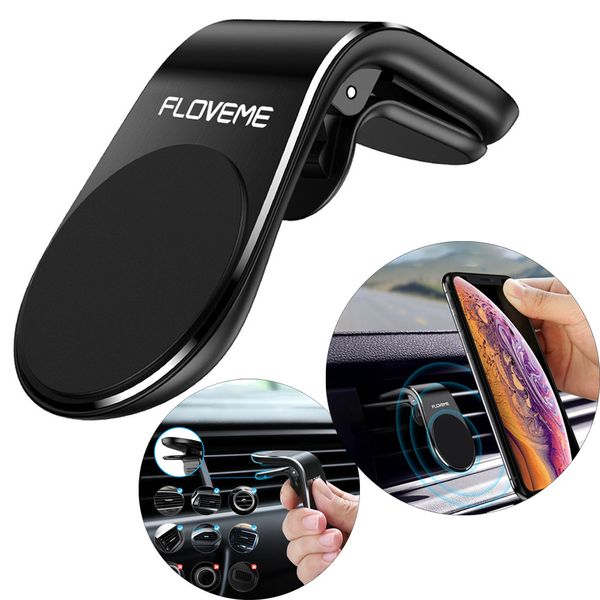 Floveme magnetic car phone holder air vent clip phone tand mount for iphone am ung huawei gp univer al with retail package Floveme magnetic car phone holder air vent clip phone tand mount for iphone am ung huawei gp univer al with retail package