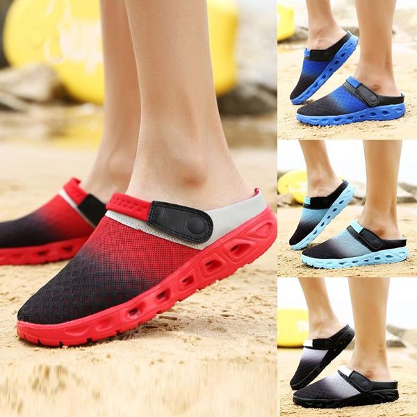 summer men gradient color mesh breathable slippers beach sandals hole sports shoes new popular style men casual shoes new #42, Black
summer men gradient color mesh breathable slippers beach sandals hole sports shoes new popular style men casual shoes new #42, Black