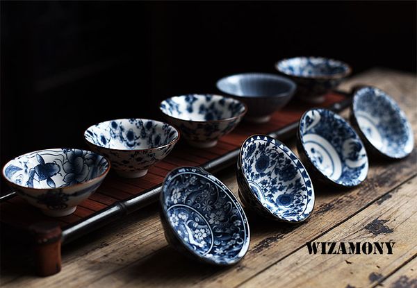 

2019 chinese porcelain tea bowl teacup tea set ceramic atique glaze kung fu tea master cup