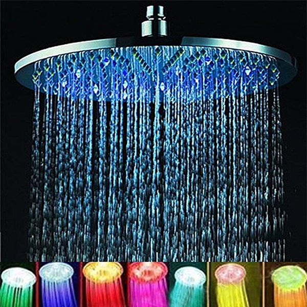 7 colors discoloration 8" rainfall round bathroom shower head rgb led flash light ceiling mounted shower head
7 colors discoloration 8" rainfall round bathroom shower head rgb led flash light ceiling mounted shower head