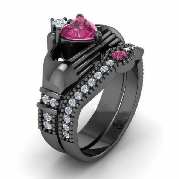fashion jewelry women's 18k black gold plated zircon copper engagement & wedding suit ring size 6-10, Silver
fashion jewelry women's 18k black gold plated zircon copper engagement & wedding suit ring size 6-10, Silver