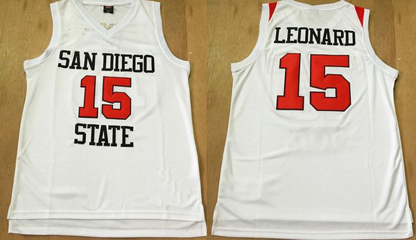 Kawhi 2 Leonard College Jerseys #15 San Diego State Aztecs NCAA Basketball Jerseys Black White University Shirts
Kawhi 2 Leonard College Jerseys #15 San Diego State Aztecs NCAA Basketball Jerseys Black White University Shirts