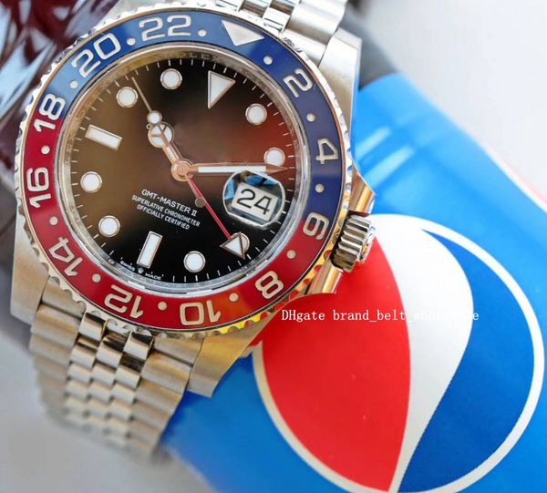 2020 shopkeeper recommend luxury 2020 40mm ss gmt ii blue red ceramic 126710 pepsi automatic mechanical watch sapphire glass, Slivery;brown
2020 shopkeeper recommend luxury 2020 40mm ss gmt ii blue red ceramic 126710 pepsi automatic mechanical watch sapphire glass, Slivery;brown