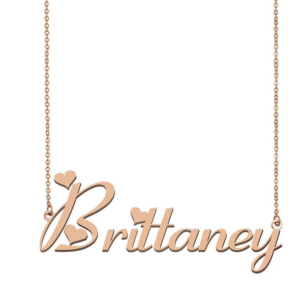 Brittaney Name Necklace Pendant for Women Girls Birthday Gift Custom Nameplate Kids Best Friends Jewelry 18k Gold Plated Stainless Steel, Silver
Brittaney Name Necklace Pendant for Women Girls Birthday Gift Custom Nameplate Kids Best Friends Jewelry 18k Gold Plated Stainless Steel, Silver