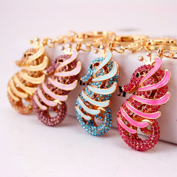 3pcs/lot colorful drip oil full rhinestone alloy pendant sea horse car accessories keychain gold tone metal women bag decor ring, Silver
3pcs/lot colorful drip oil full rhinestone alloy pendant sea horse car accessories keychain gold tone metal women bag decor ring, Silver