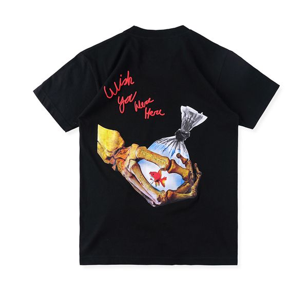 19ss Cool America Casual Travis Scott Astroworld Wish You Were Here Puff Print Skeleton Hand Goldfish Street Men Women Tshirt Tee Tops
19ss Cool America Casual Travis Scott Astroworld Wish You Were Here Puff Print Skeleton Hand Goldfish Street Men Women Tshirt Tee Tops